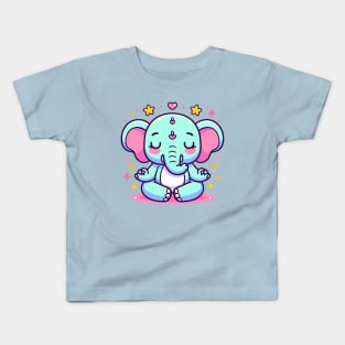 Elephant Yoga instructor Kids T-Shirt